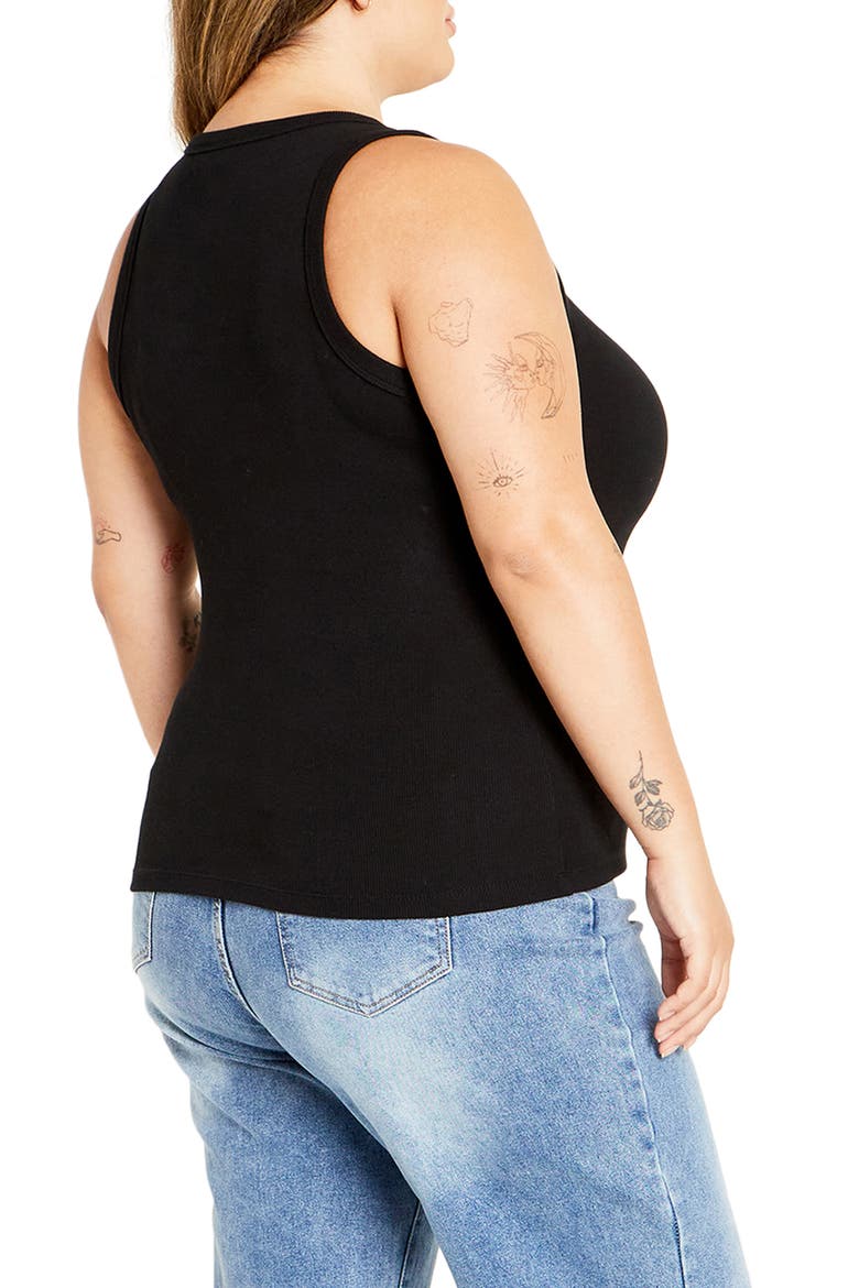 Talia Rib Tank, Alternate, color, BLACK