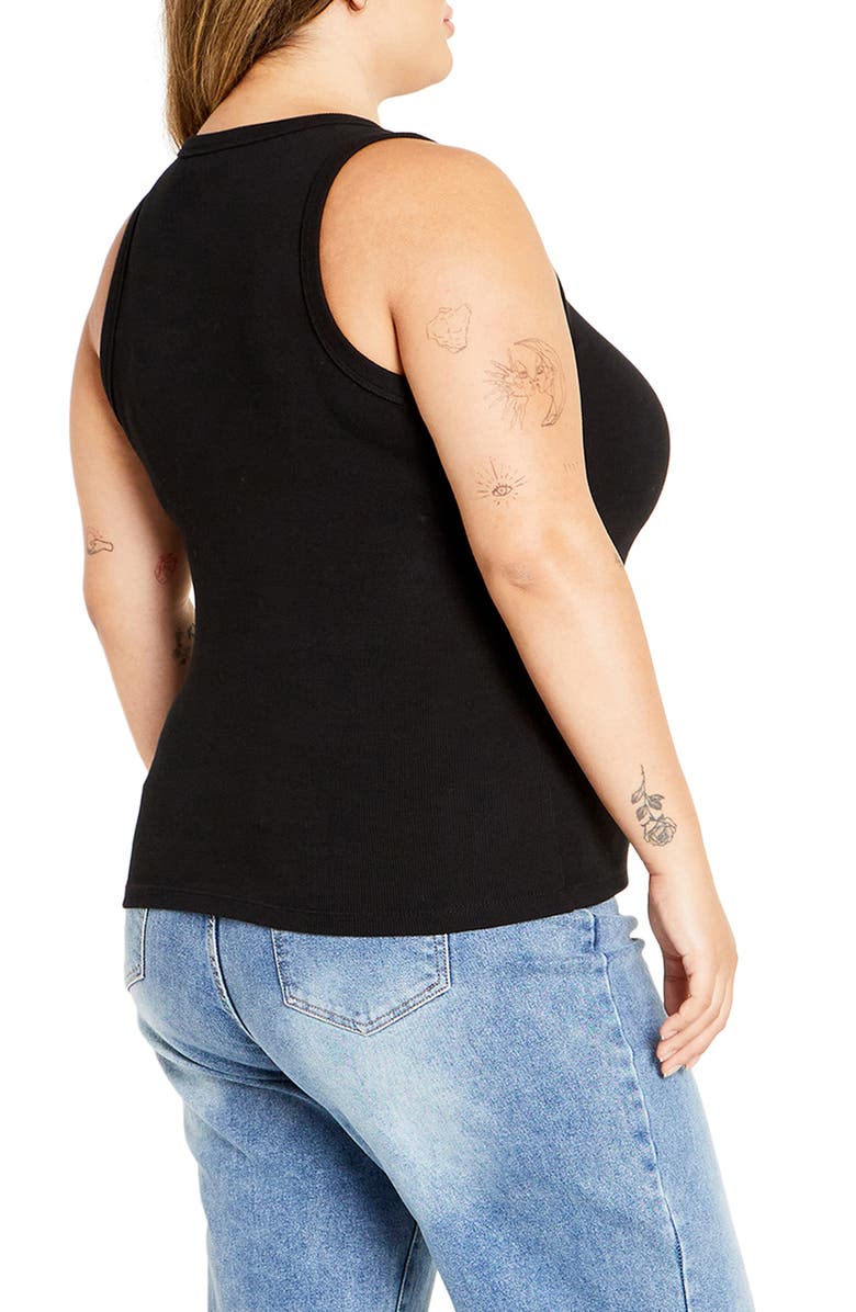 City Chic Talia Rib Tank, Alternate, color, 