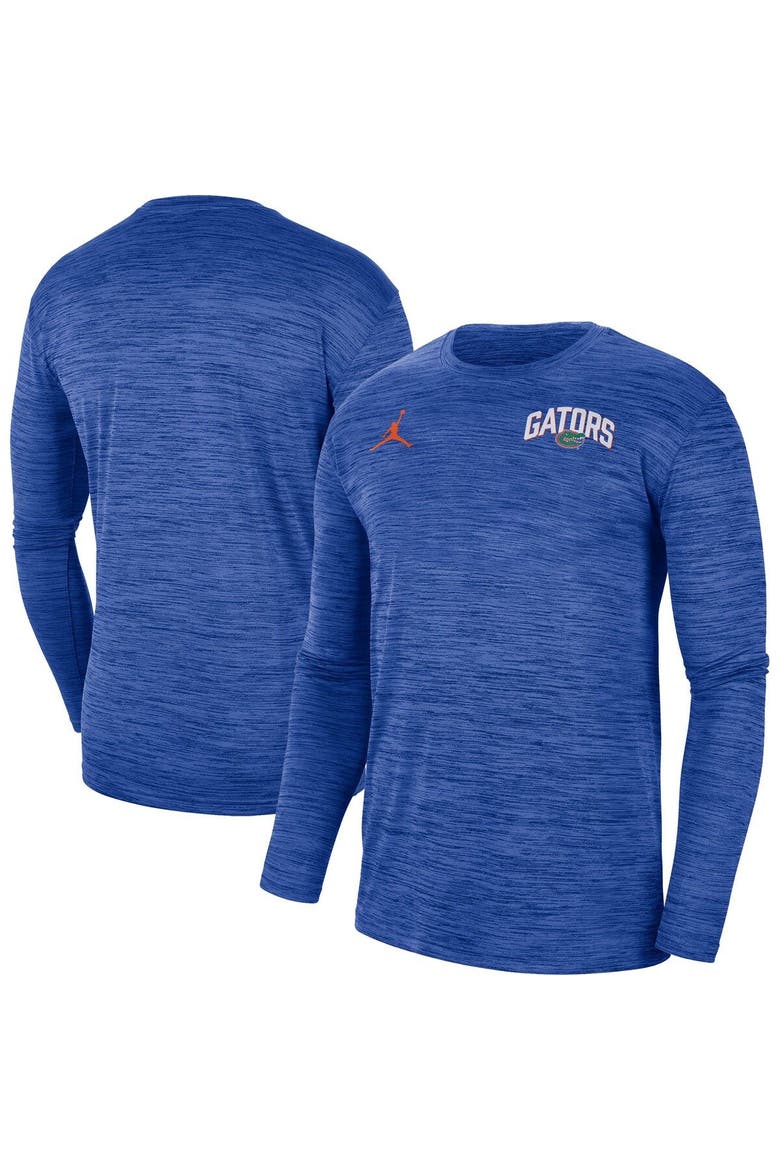 Men's Jordan Brand Royal Florida Gators Sideline Game Day Velocity Performance Long Sleeve T-Shirt, Main, color, Royal
