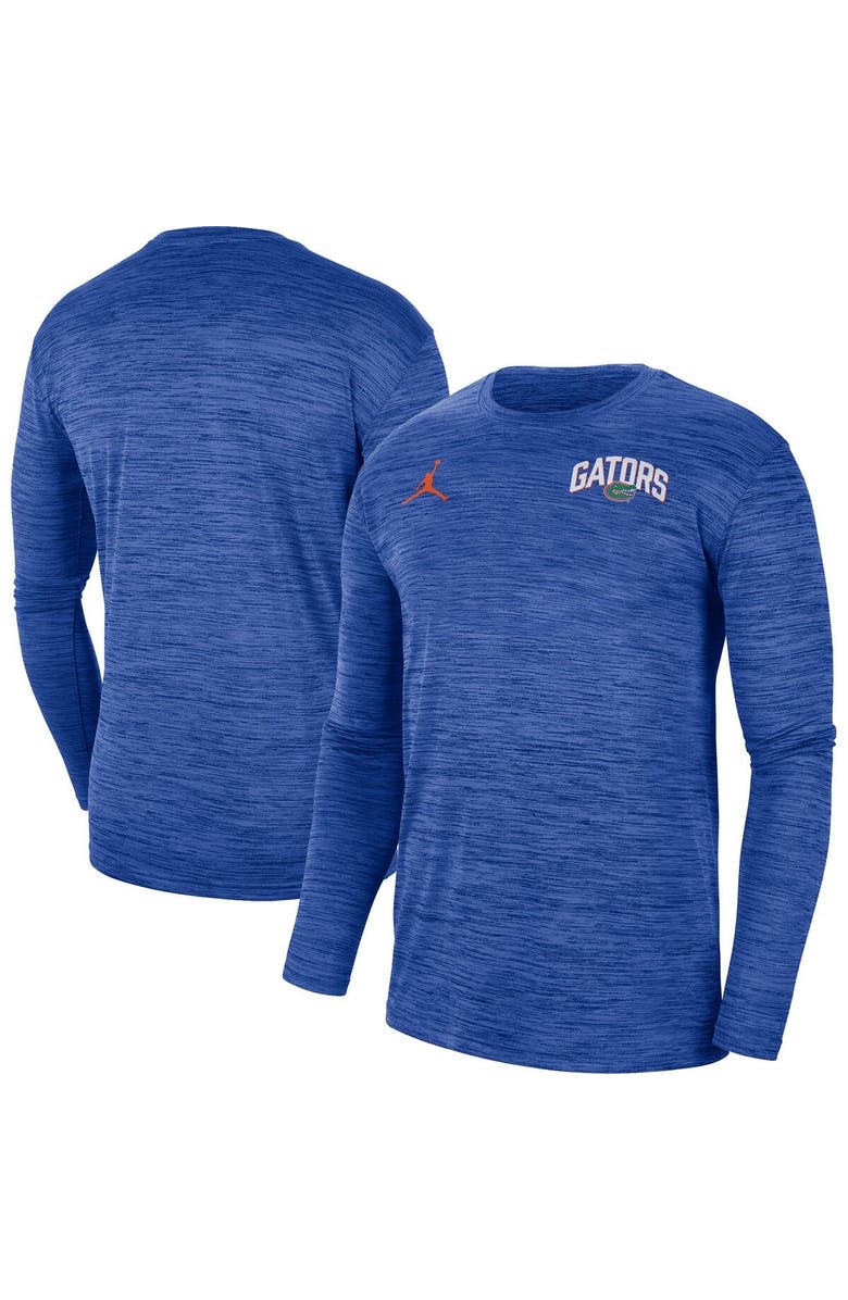 Jordan Brand Men's Jordan Brand Royal Florida Gators Sideline Game Day Velocity Performance Long Sleeve T-Shirt, Main, color, 