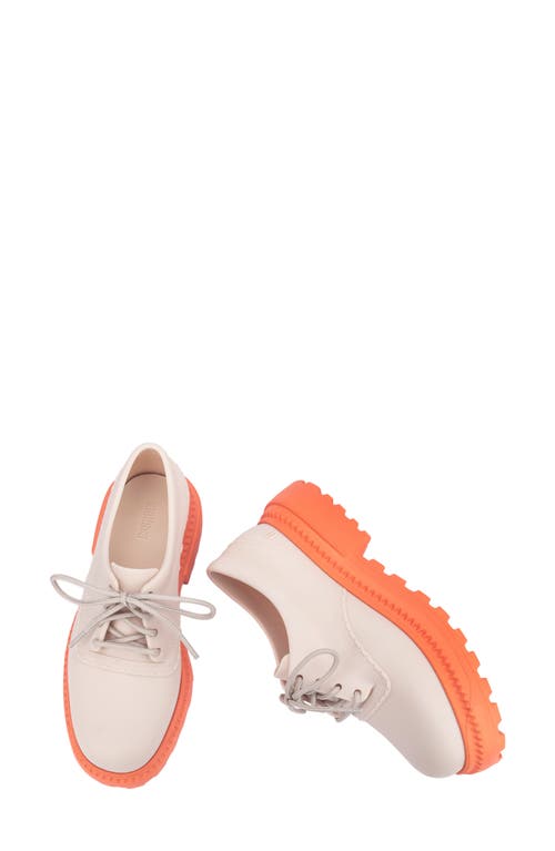 Melissa Charlotte Jelly Oxford Shoe In Matte Beige/orange, Women's At Urban Outfitters In Matte Beige/orange