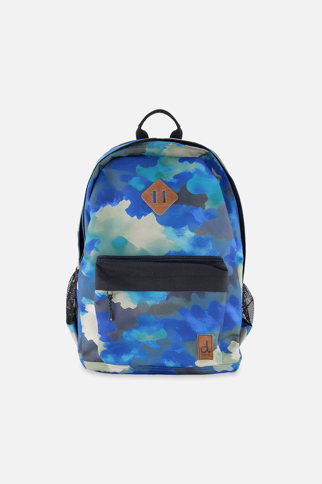 Camouflage Durable Spacious Multi-Compartment Backpack, Main, color, Blue and Grey Camouflage
