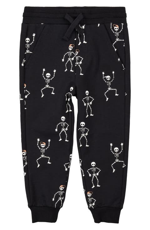 Kids' Skeleton Glow in the Dark Cotton Joggers (Toddler & Little Kid)
