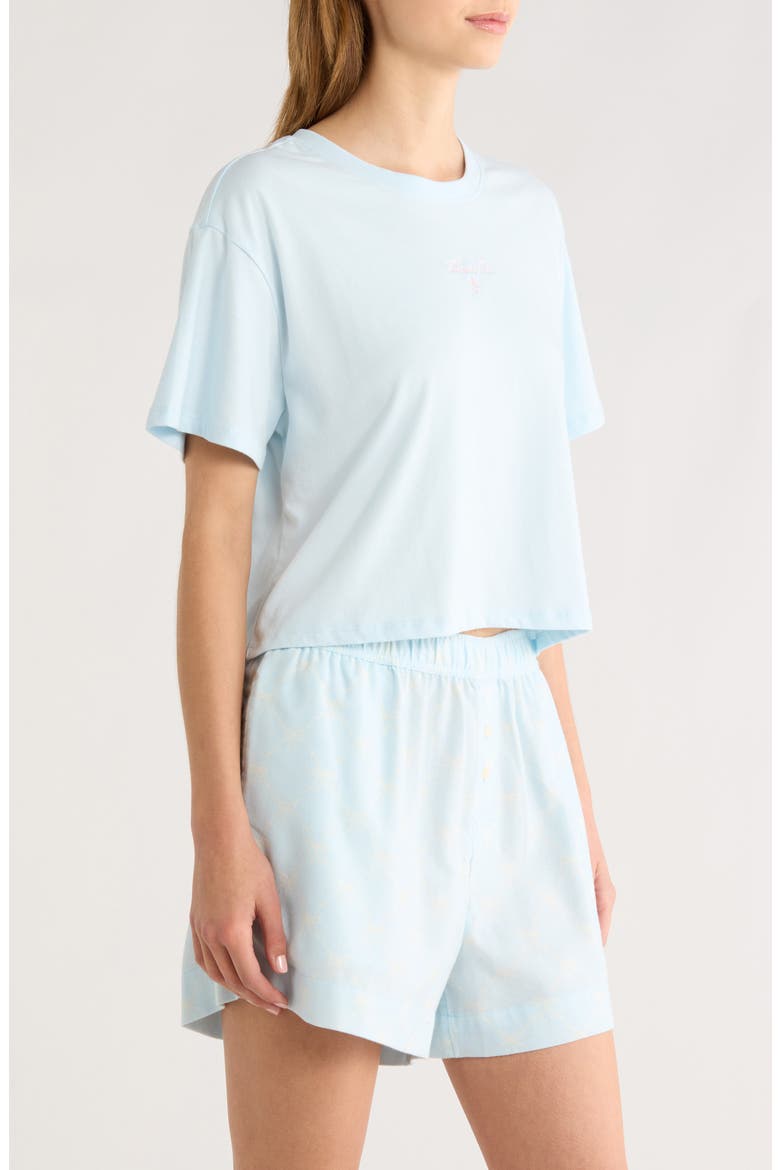 Boxy Crop Sleep T-Shirt, Alternate, color, BLUE DREAM