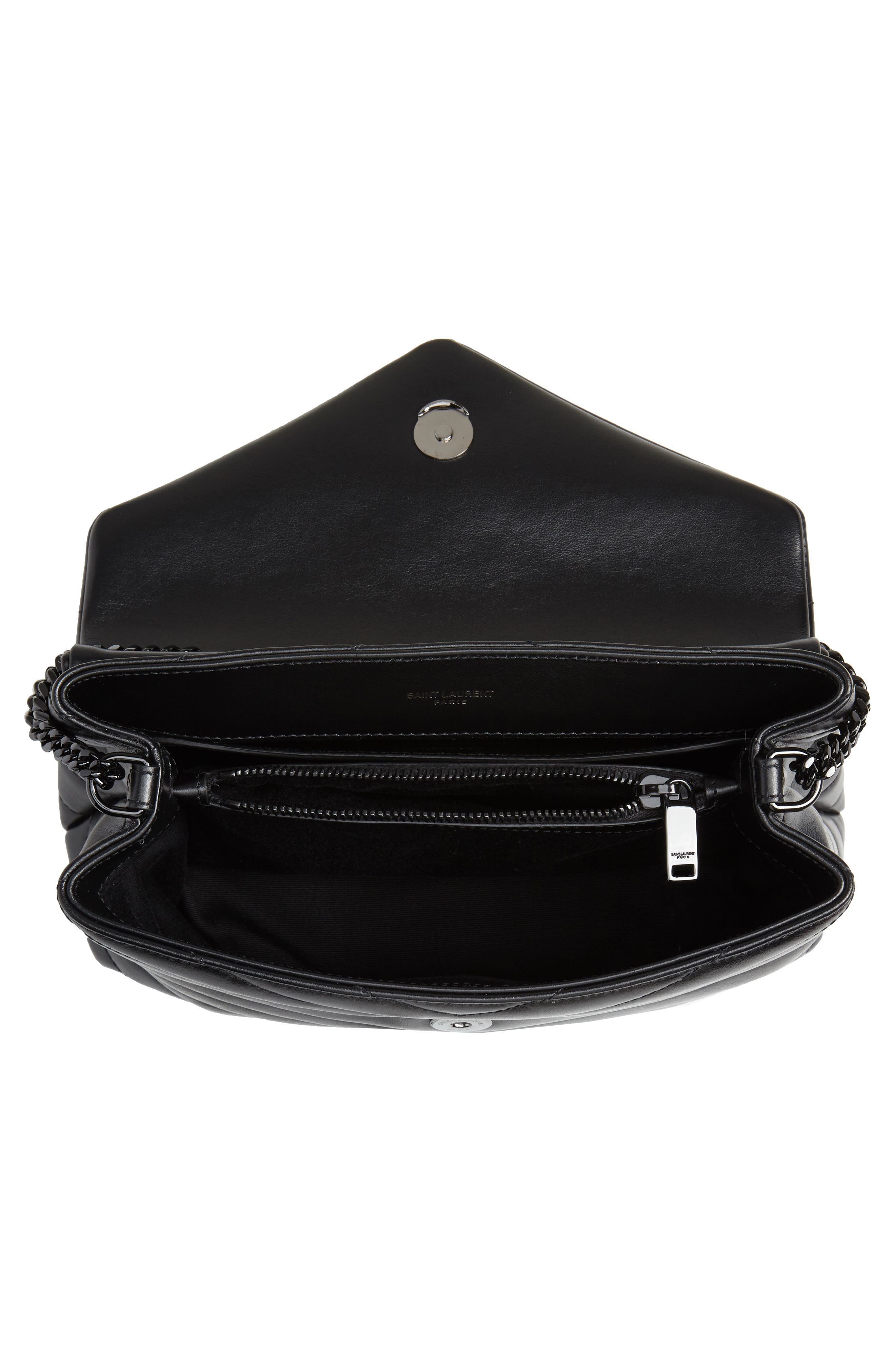 Saint Laurent Small Loulou Leather Shoulder Bag, Alternate, color, 