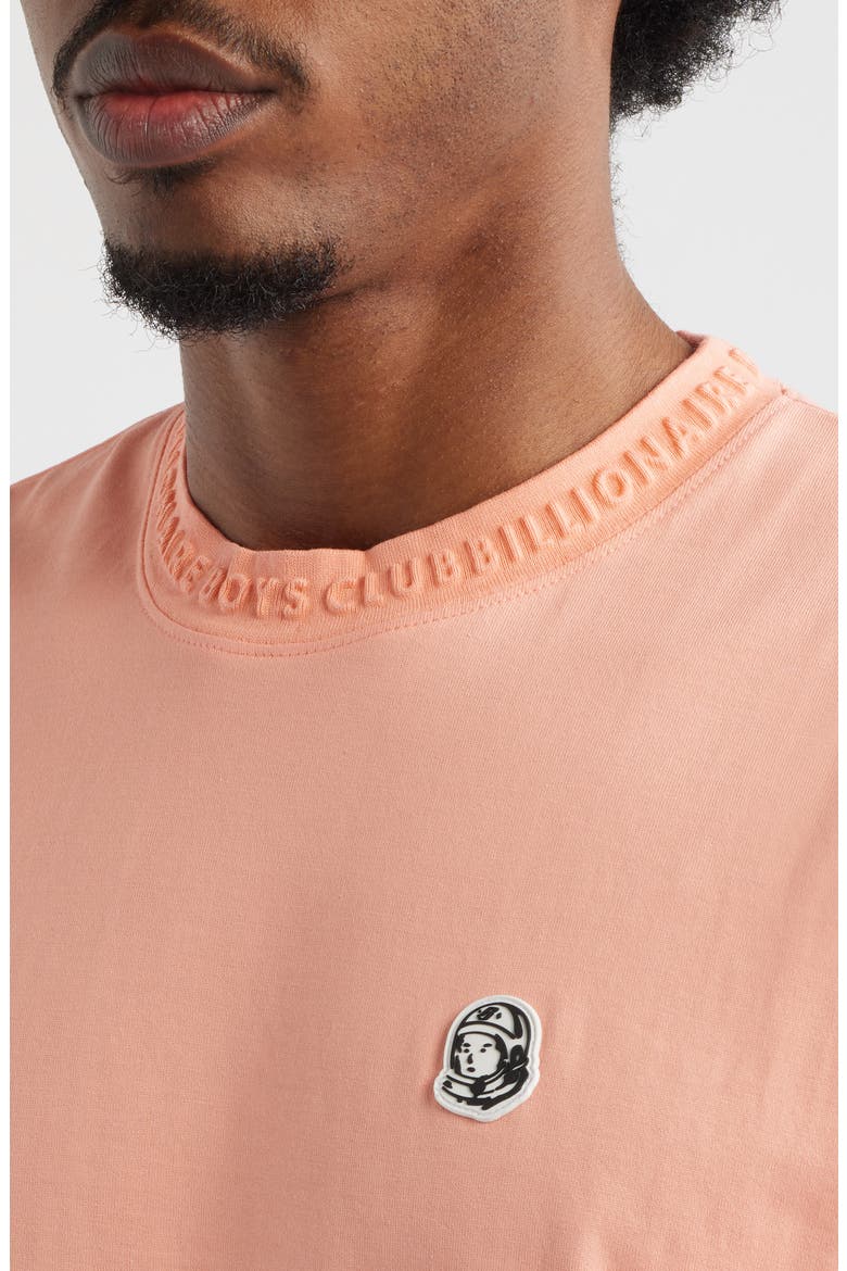 Wrapped Crewneck T-Shirt, Alternate, color, PEACH AMBER