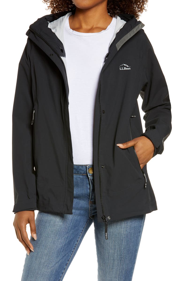 L.L.Bean Cresta Stretch Waterproof Hooded Rain Jacket, Main, color, 