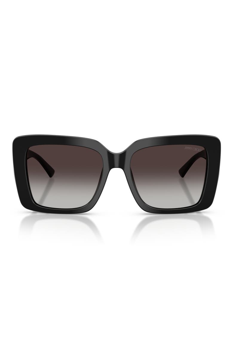 54mm Square Sunglasses, Main, color, MILK/ GRADIENT GRAY