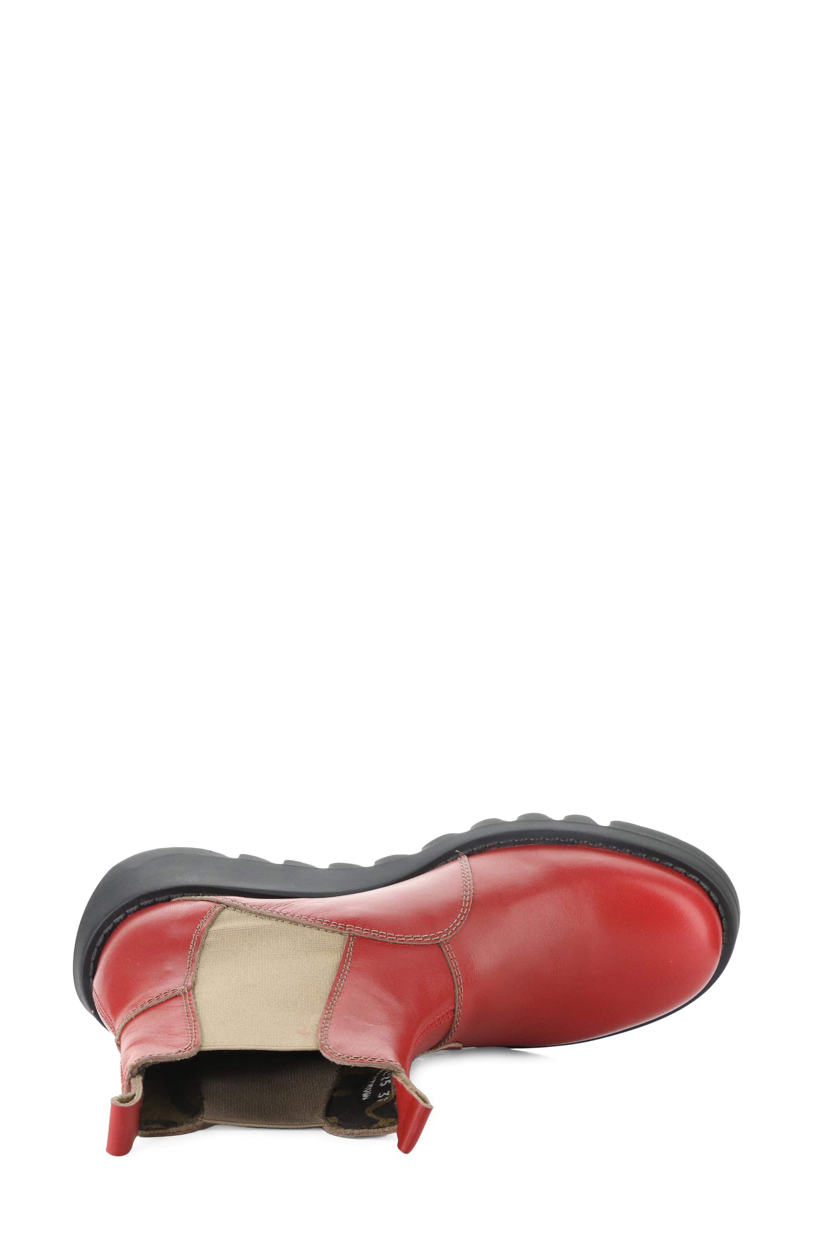 Soil Wedge Chelsea Boot, Alternate, color, CHILIPEPPER/ TAUPE