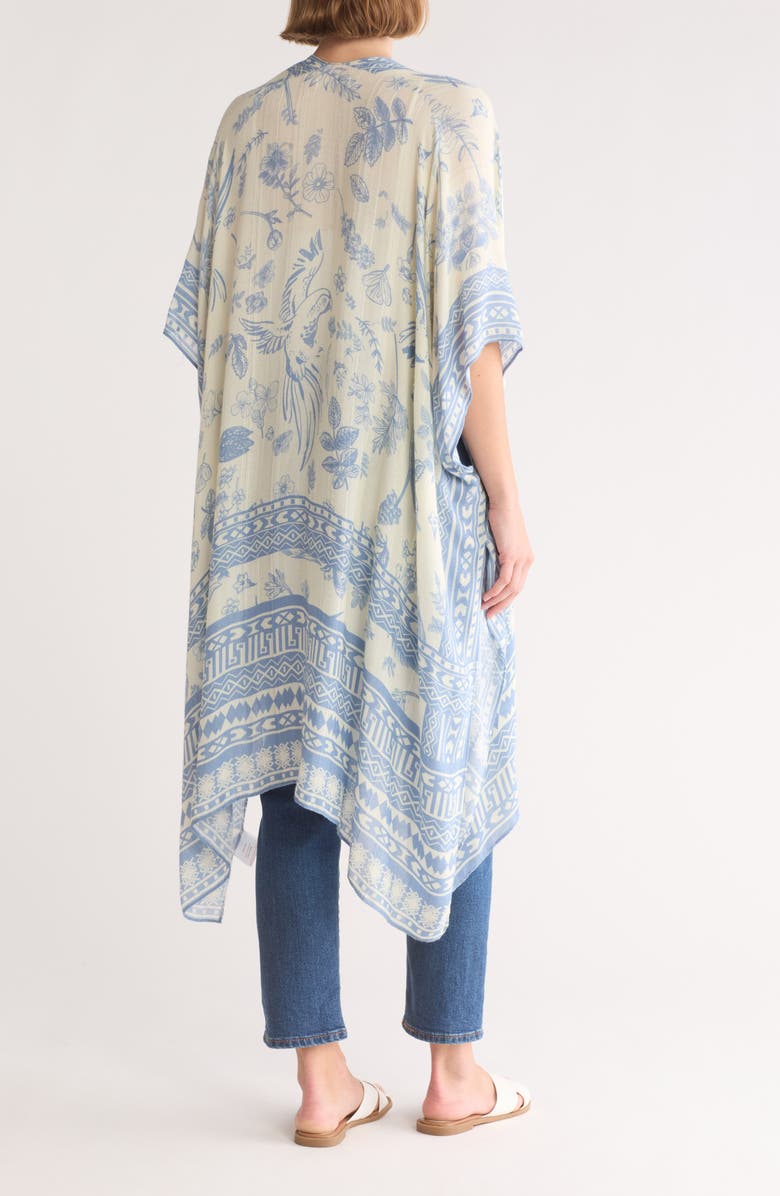 La Fiorentina Baroque Ruana, Alternate, color, Blue