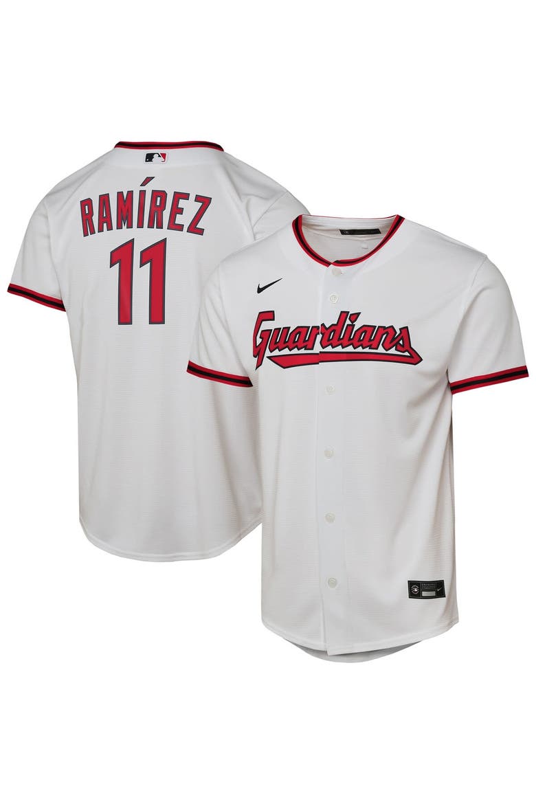 Youth Nike José Ramírez White Cleveland Guardians Home Replica Player Jersey, Main, color, White