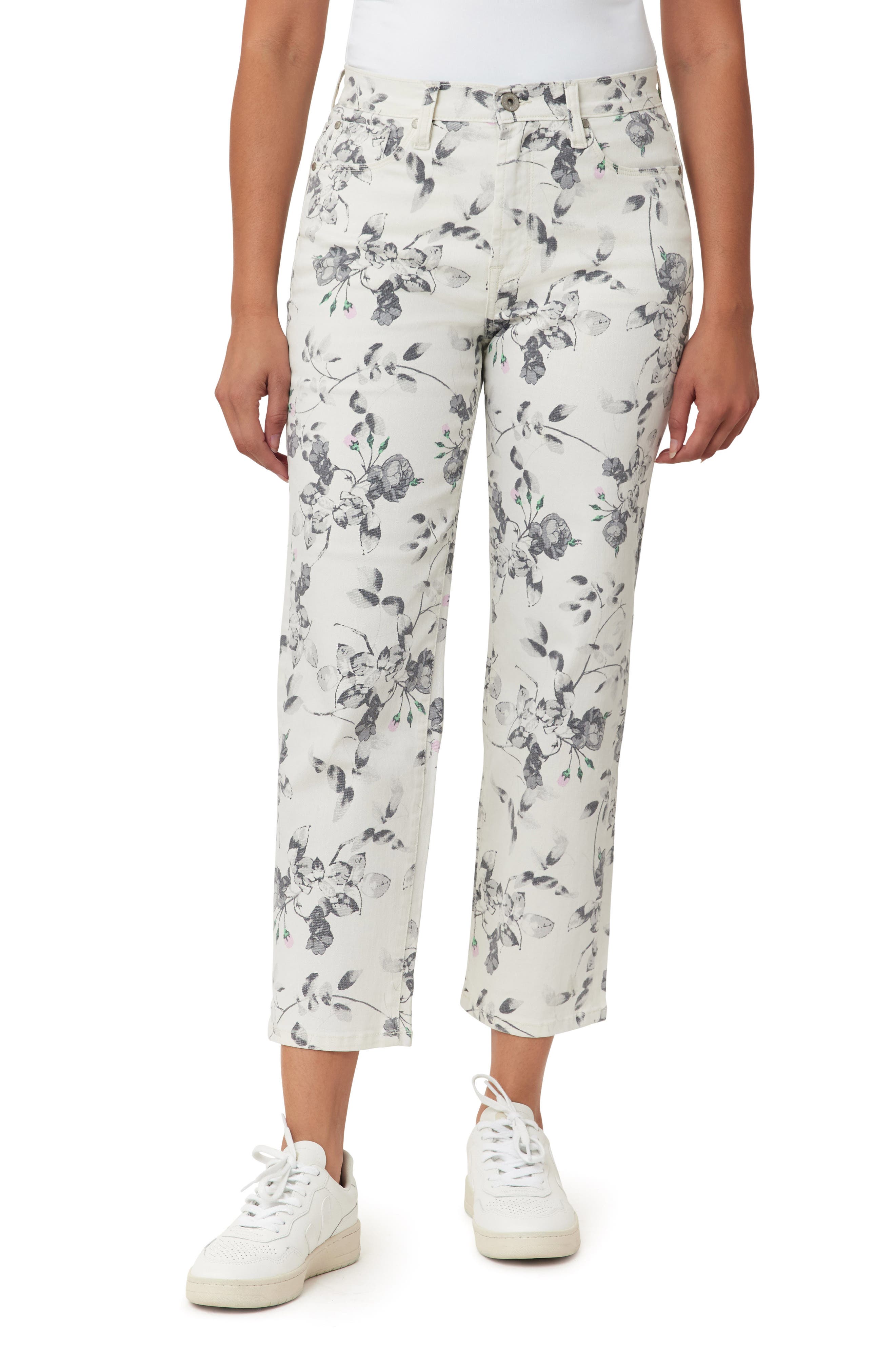 Kensie High Rise Slim Straight Crop Jean