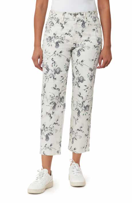 Kensie High Rise Slim Straight Crop Jean