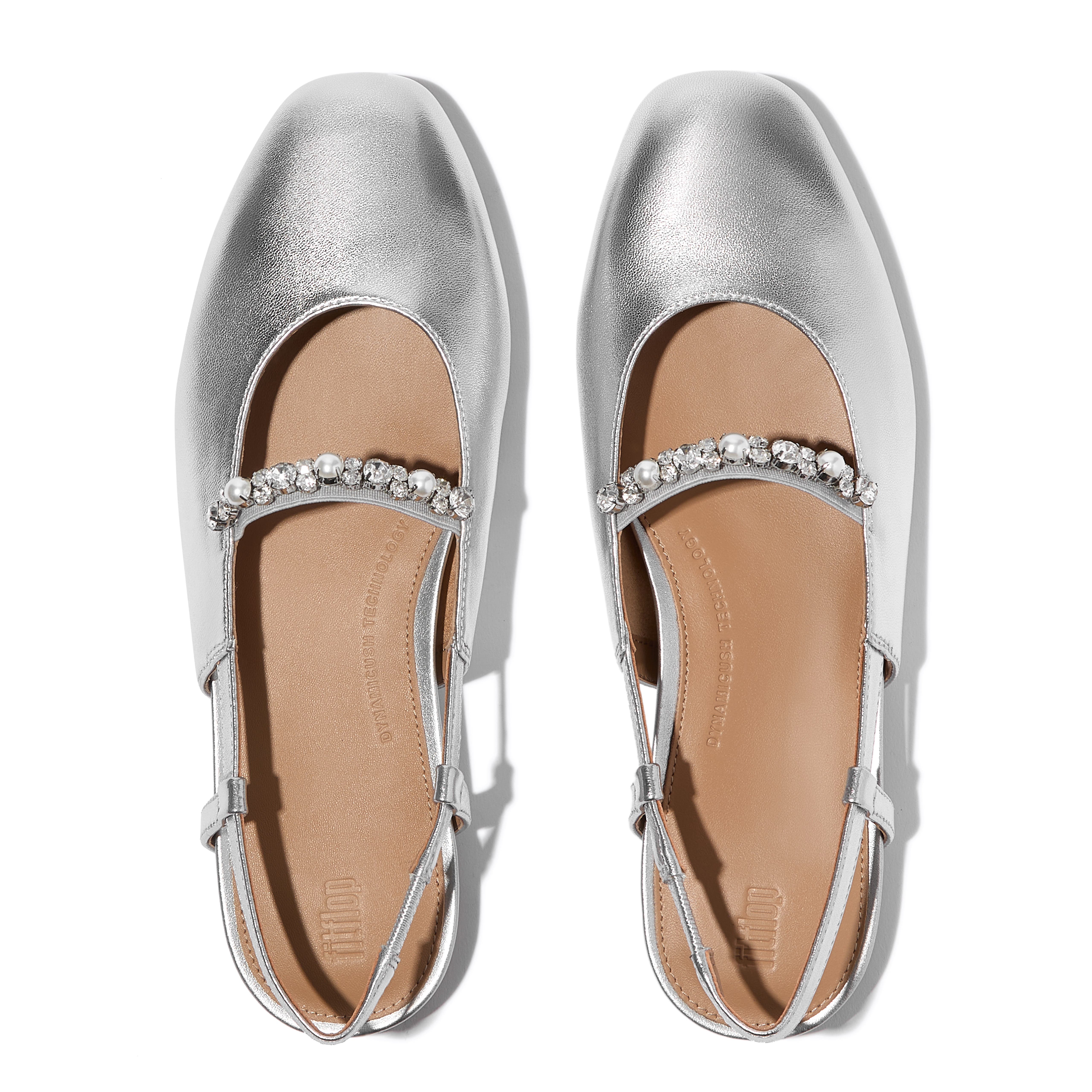 FitFlop Delicato Pearl-Crys Slingback, Alternate, color, Black