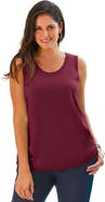 Jessica London Scoop-Neck Sweater Tank