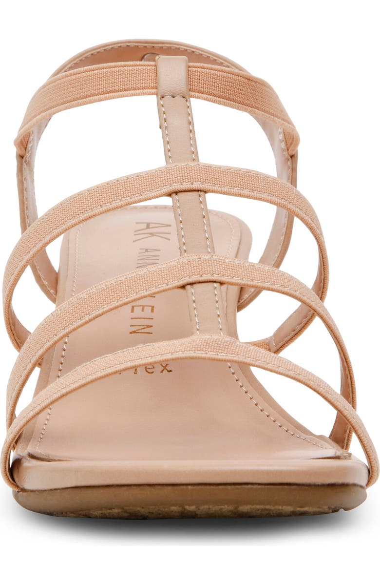 Anne Klein Bijou Strappy Wedge Sandal, Alternate, color, Beige