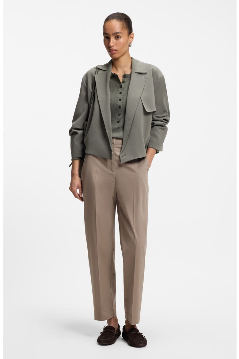 Tecarino Stretch Cotton Ankle Career Pants, Alternate, color, WALNUT