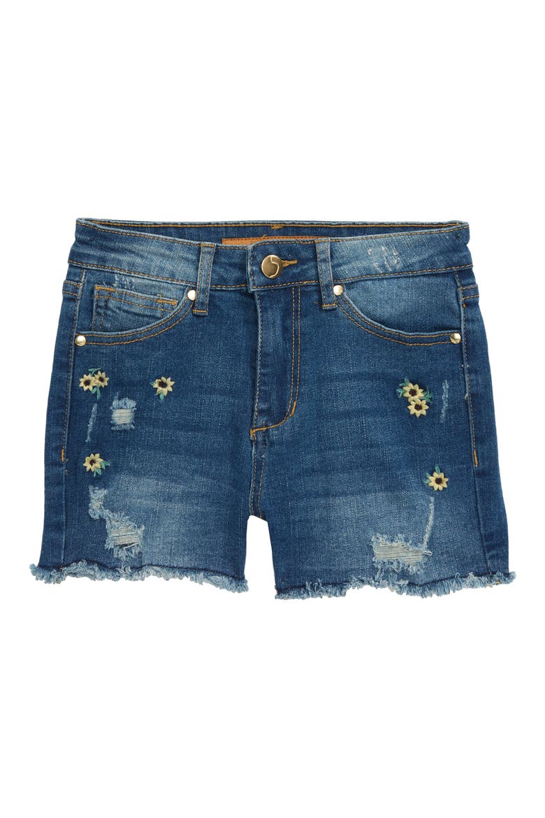 The Daisy Denim Shorts, Main, color, DANDELLION
