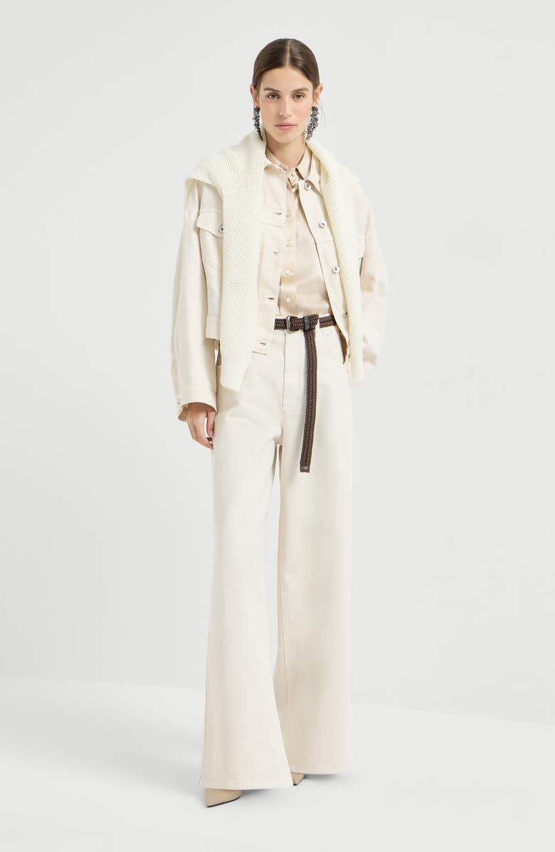 Brunello Cucinelli Cover outerwear jacket, Alternate, color, Chalk