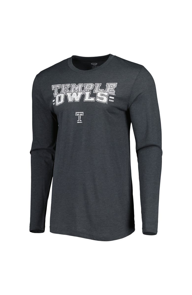 CONCEPTS SPORT Men's Concepts Sport Cherry/Charcoal Temple Owls Meter Long Sleeve T-Shirt & Pants Sleep Set, Alternate, color, Maroon