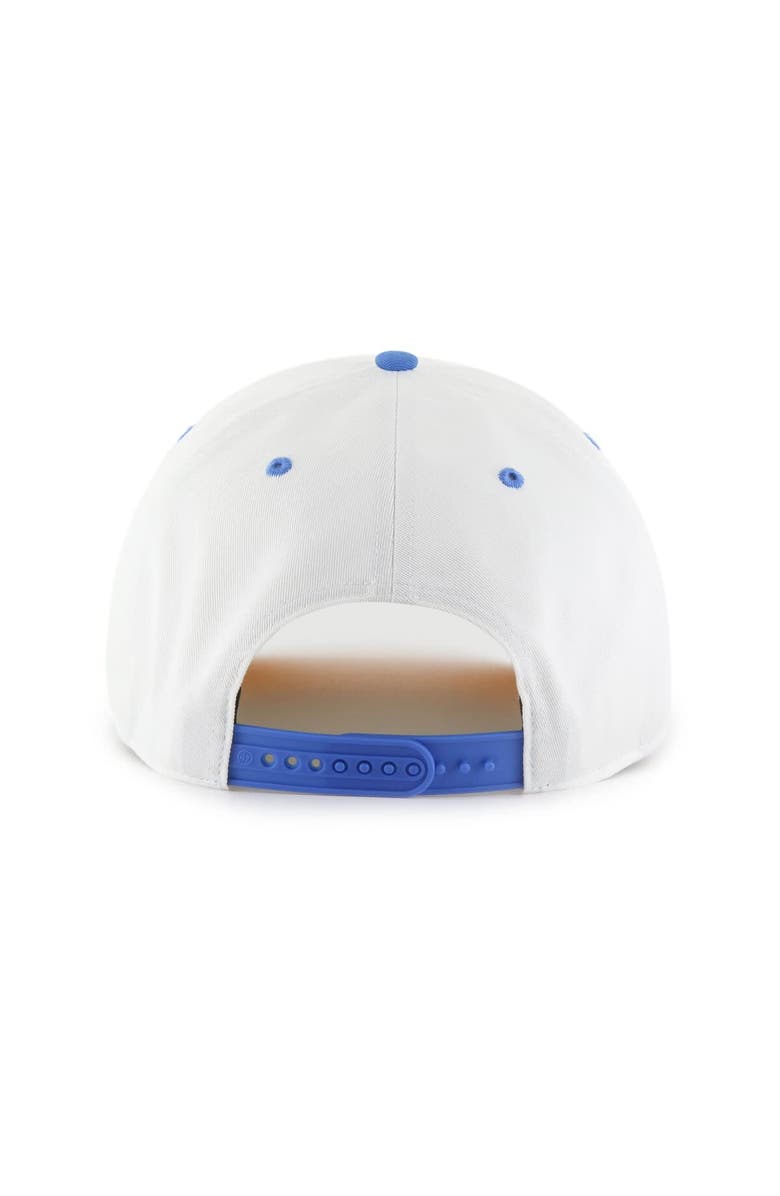 '47 Men's '47 White/Powder Blue Los Angeles Chargers Roscoe Two-Toned Hitch Adjustable Hat, Alternate, color, 