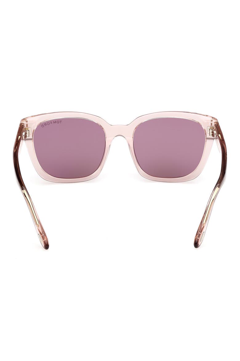Haylay 53mm Square Sunglasses (Nordstrom Exclusive), Alternate, color, SHINY TRANSPARENT POWDER ROSE