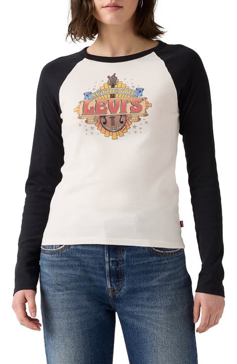 Essential Raglan Long Sleeve Graphic T-Shirt