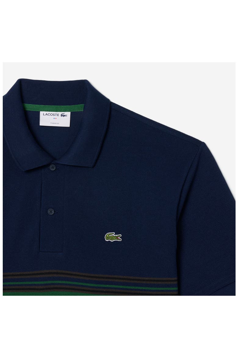 Classic Fit Cotton Piqué Polo, Alternate, color, NAVY BLUE