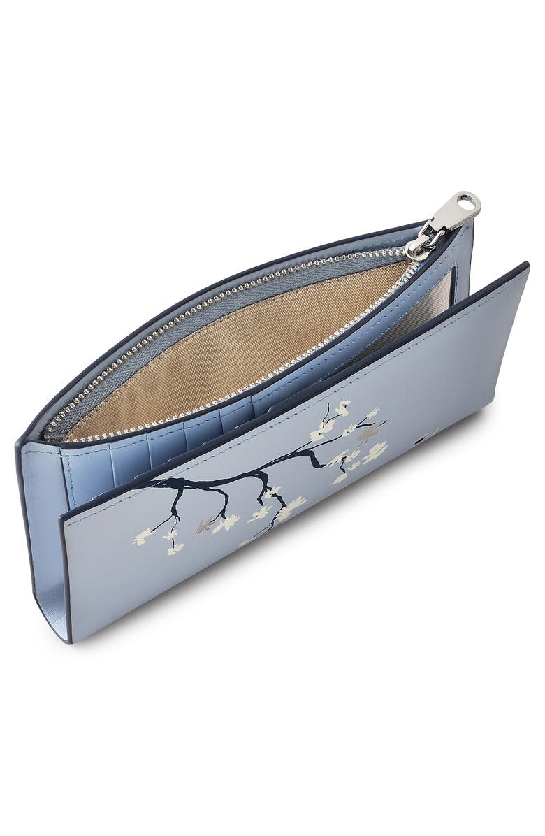 Radley In Bloom Large Leather Bifold Wallet, Alternate, color, Smoke Blue