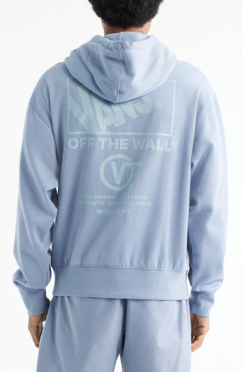 Vans Stacked Hi Pullover Hoodie, Alternate, color, Glacial Slate