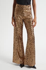 Alice + Olivia Athena Sequin Wide Leg Pants