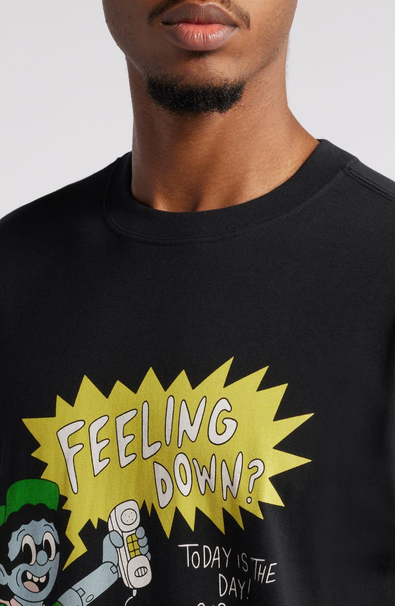Action Figure Miles Feeling Down Graphic T-Shirt, Alternate, color, 