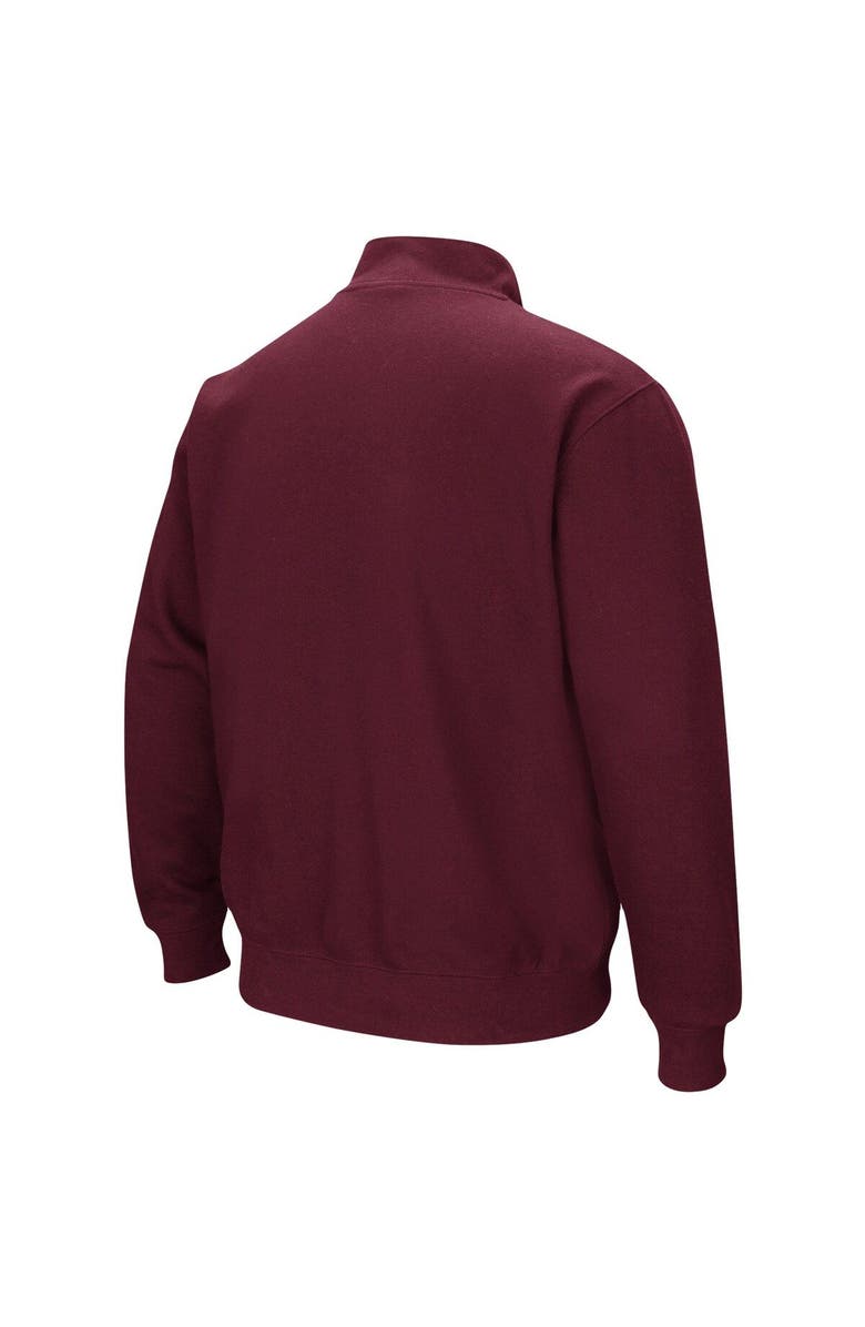 COLOSSEUM Men's Colosseum Maroon Mississippi State Bulldogs Tortugas Logo Quarter-Zip Jacket, Alternate, color, Maroon