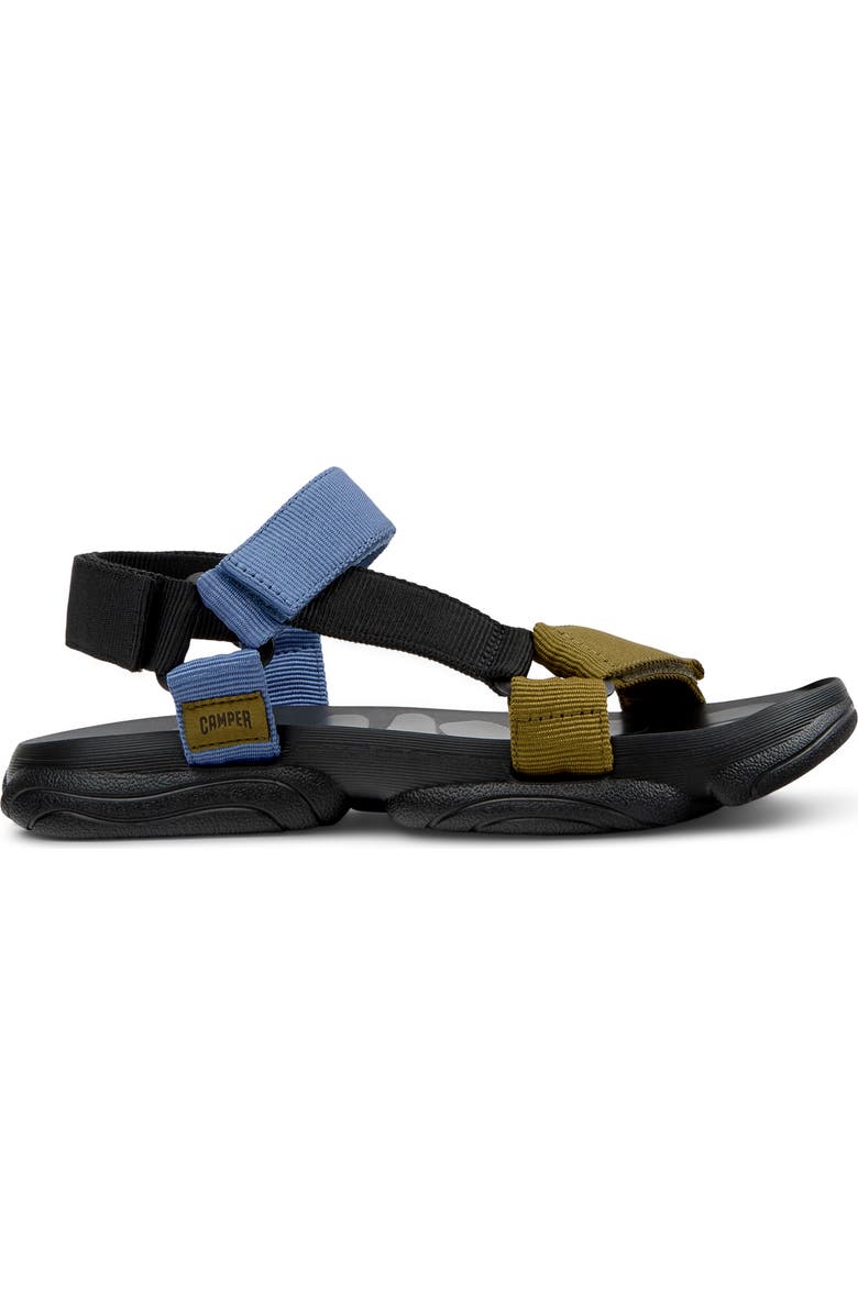 Camper Karst Sandal, Alternate, color, Black Multi