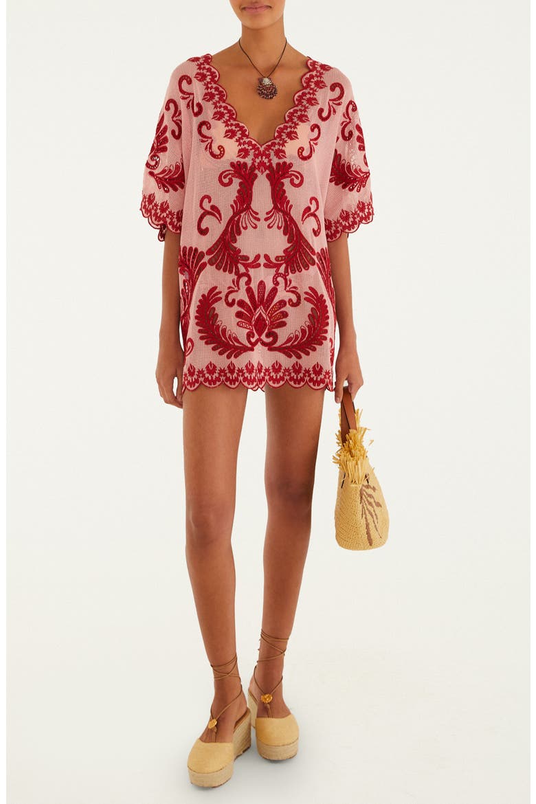 Arabesc Cover-Up Dress, Main, color, LIGHT PINK
