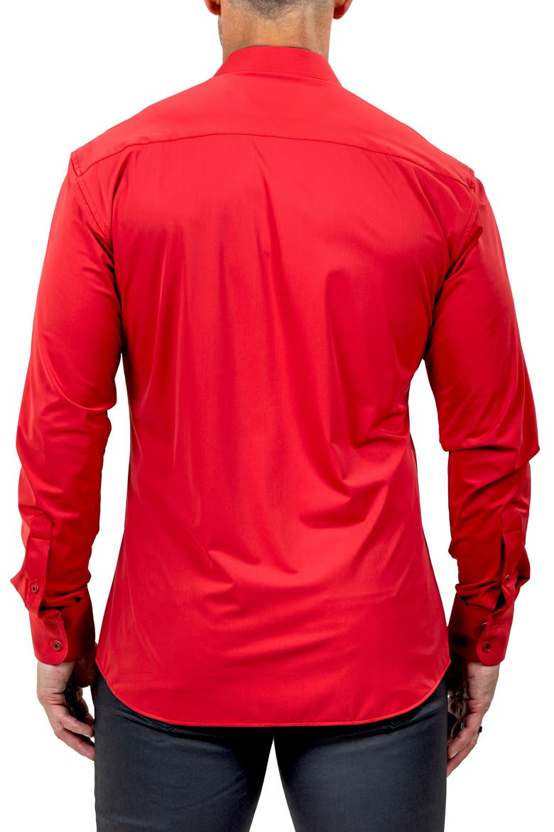 Eins Marthy Contemporary Fit Button-Up Shirt, Alternate, color, RED