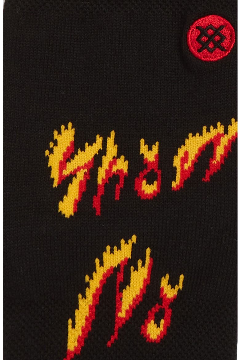 No Mercy Crew Socks, Alternate, color, BLACK