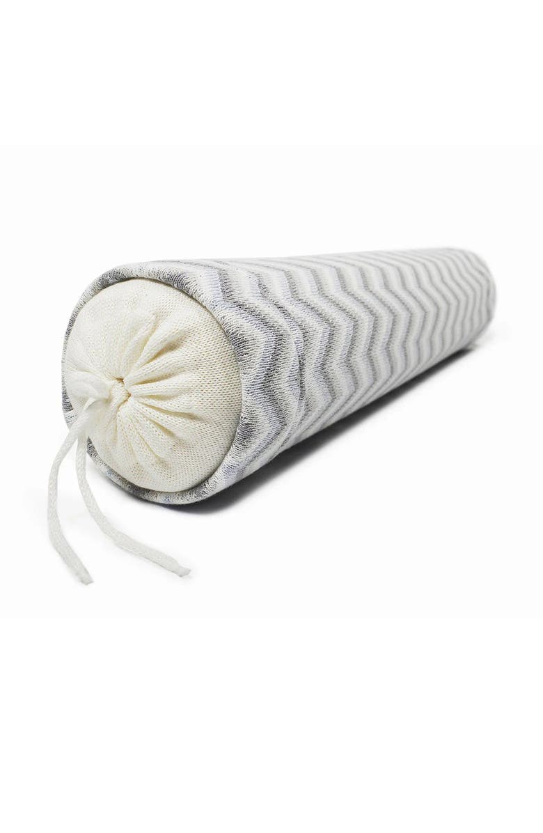 RIAN TRICOT Footside Crib Protector Pillow, Alternate, color, Blue & Gray