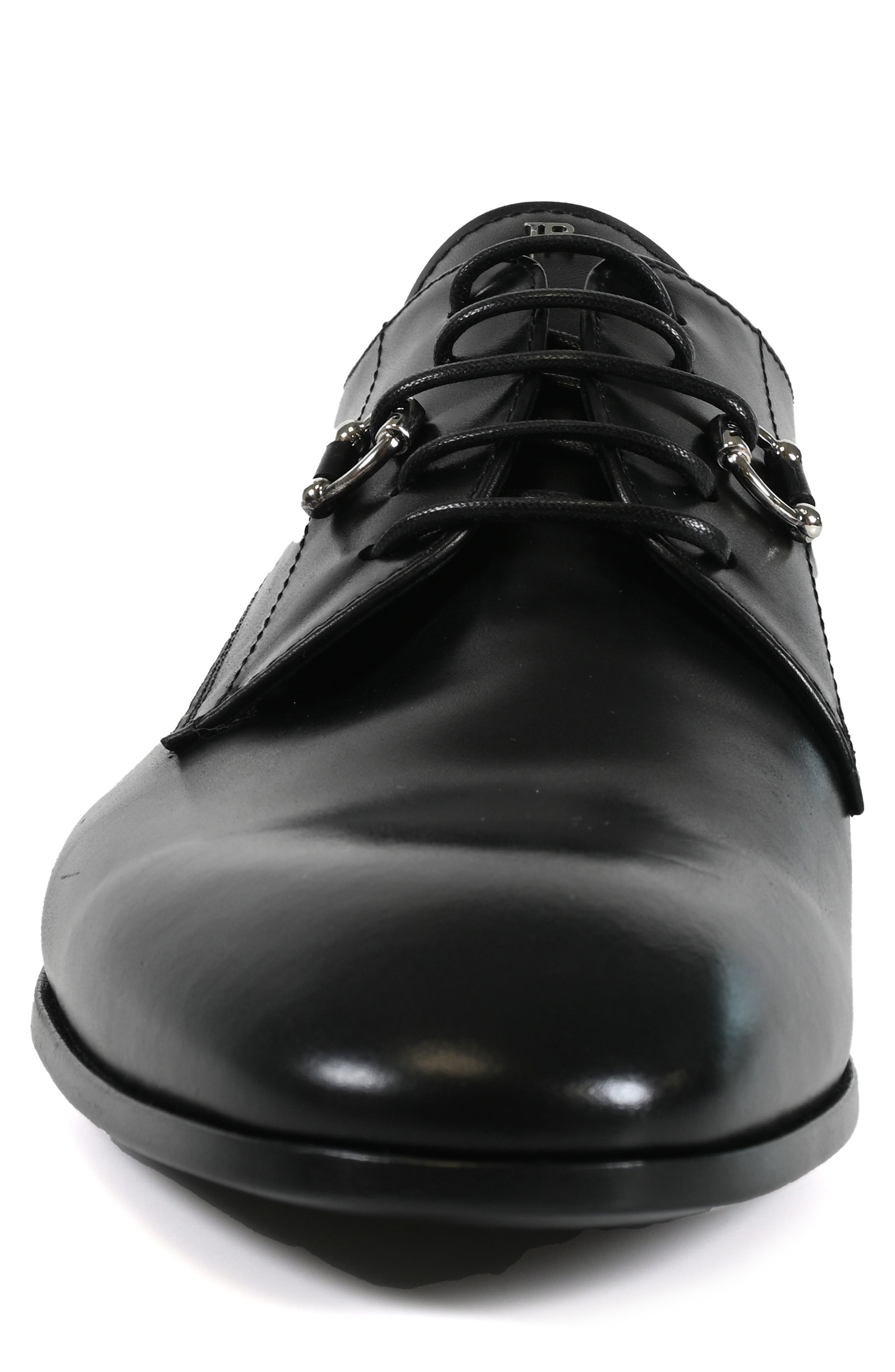 JOHN RICHMOND Plain Toe Derby, Alternate, color, Black