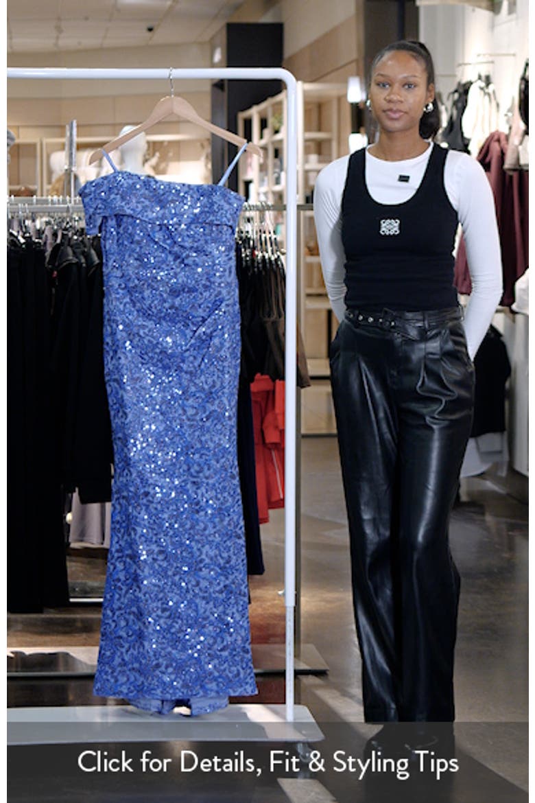 Rhinestone One-Shoulder Mermaid Gown video