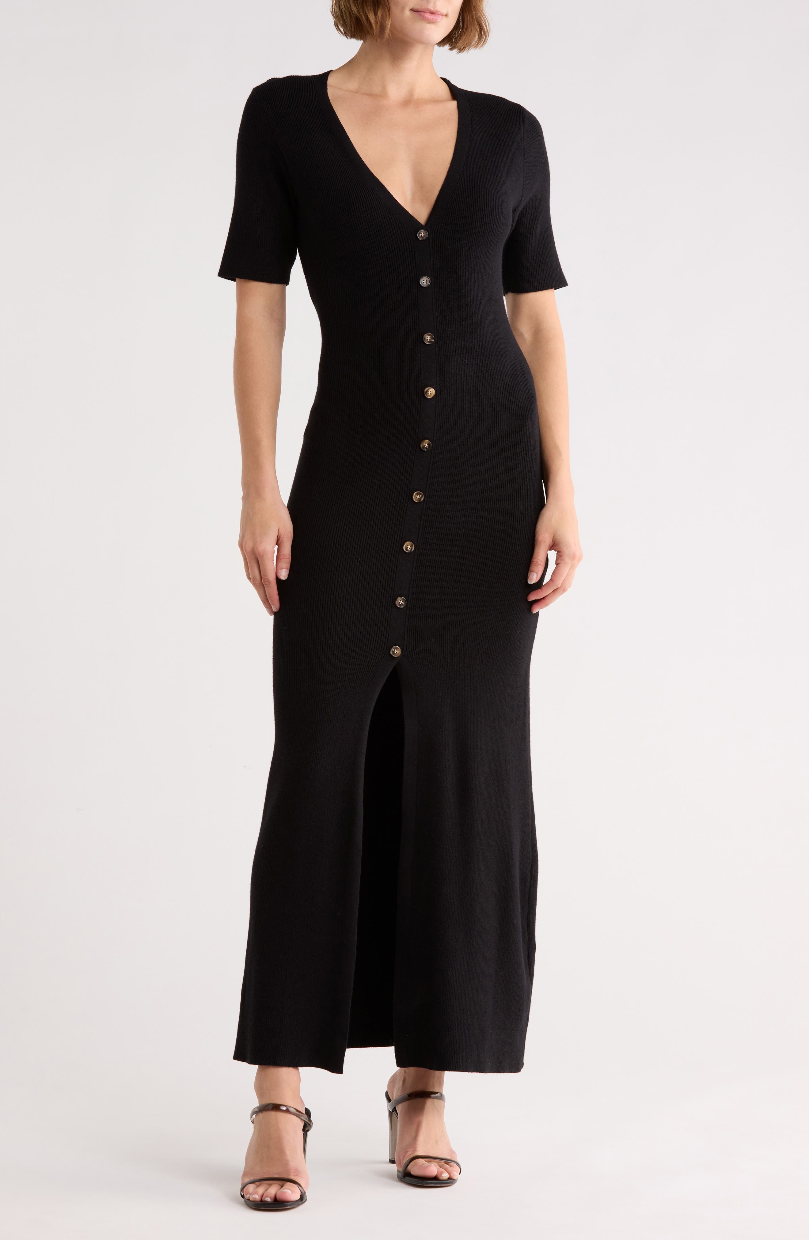 LBLC the label Goldie Buttoned Midi Dress
