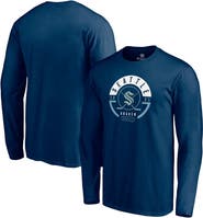 FANATICS Men's Fanatics  Deep Sea Blue Seattle Kraken Block Party Long Sleeve T-Shirt
