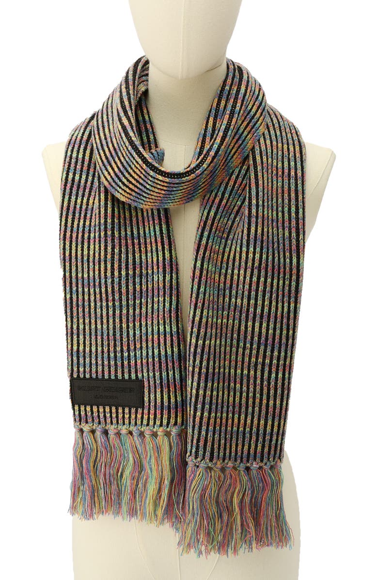 Kurt Geiger London Rainbow Marled Scarf, Alternate, color, 