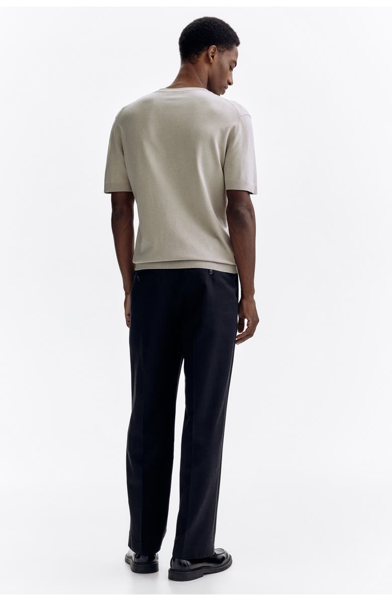 H&M Regular Fit Suit Trousers, Alternate, color, Black