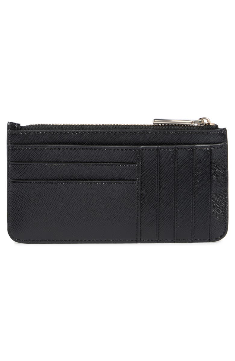 Kate Spade New York kenzie leather top zip wallet, Alternate, color, Black