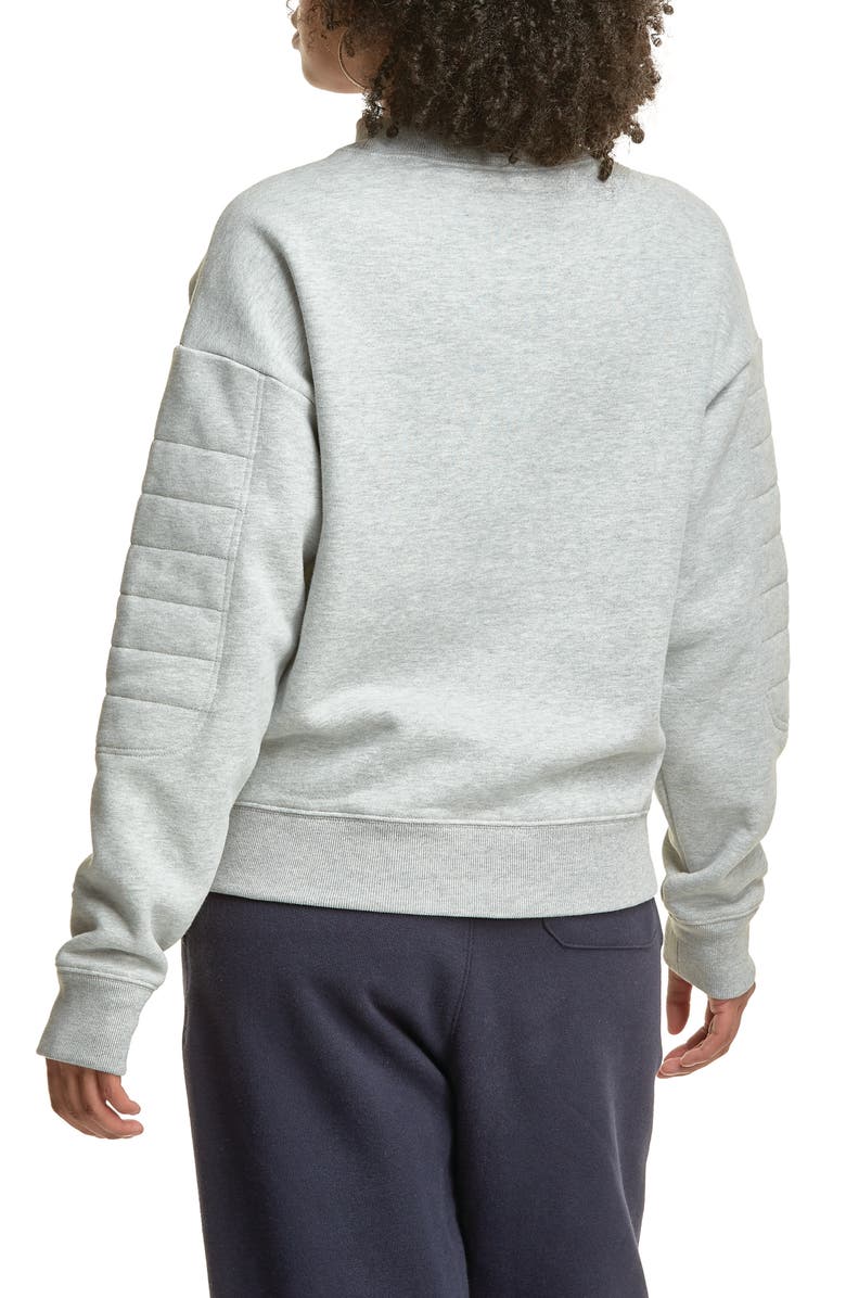 Champion Reverse Weave<sup>®</sup> Quilted Mock Neck Sweatshirt, Alternate, color, 