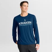 FANATICS Men's Fanatics Navy Seattle Kraken Authentic Pro Rink Tech Long Sleeve T-Shirt