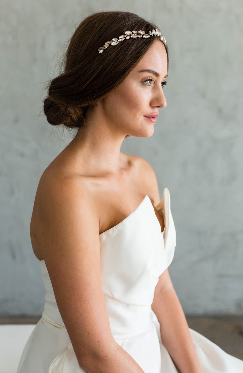 Brides & Hairpins Zila Crystal Crown Comb, Alternate, color, 