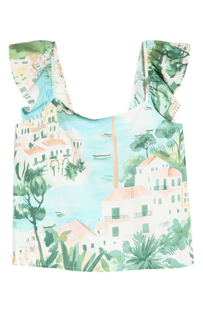 SUGARLIPS Piti Town Tazzy Flutter Sleeve Top, Alternate, color, 