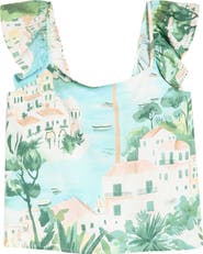 SUGARLIPS Piti Town Tazzy Flutter Sleeve Top